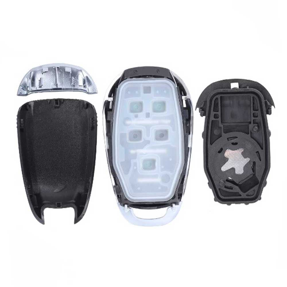 Fekete színű, 3 gombos Alfa Romeo kulcs, kulcsház szétszedve.