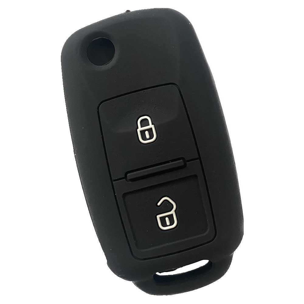 Audi 2 gombos szilikon tok fekete színben