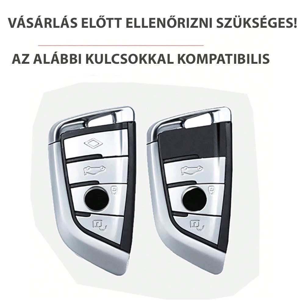 BMW bicskakulcs bőr tok 4 gombos