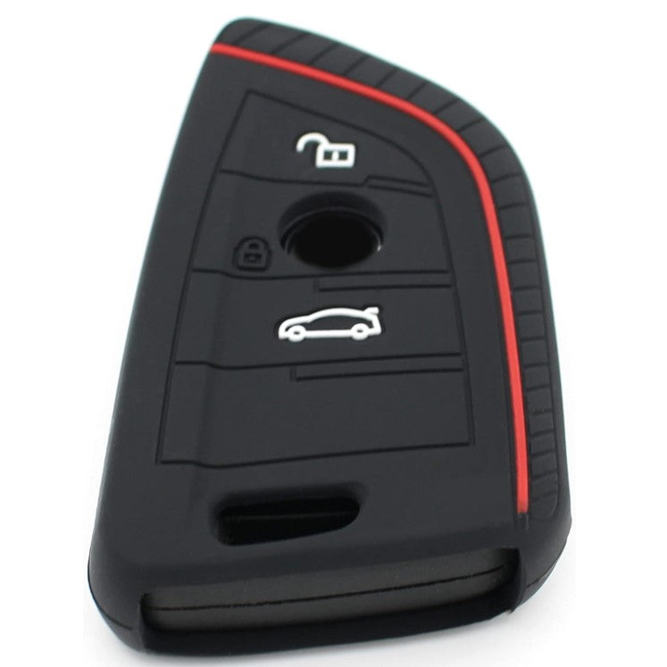 BMW kulcs szilikon tok 3 gombos Piros