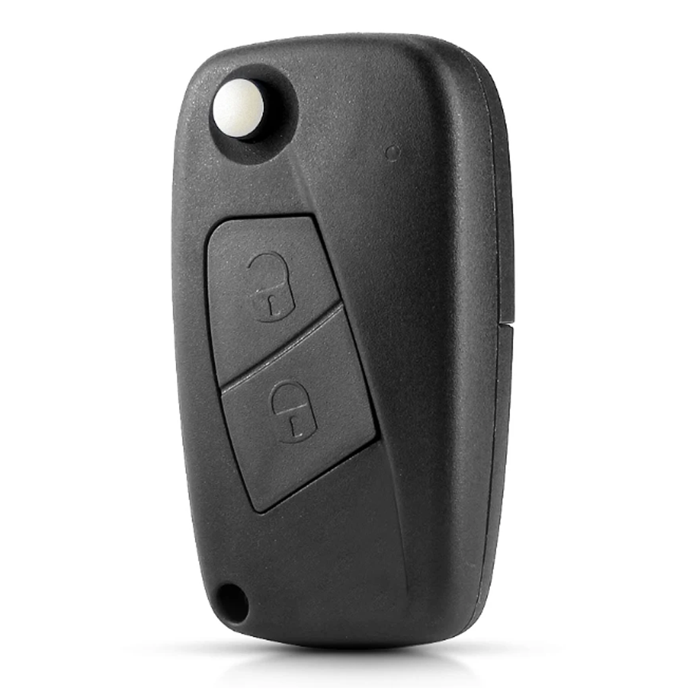 Citroen 2 gombos bicskakulcs, kulcsház kék és fekete színben