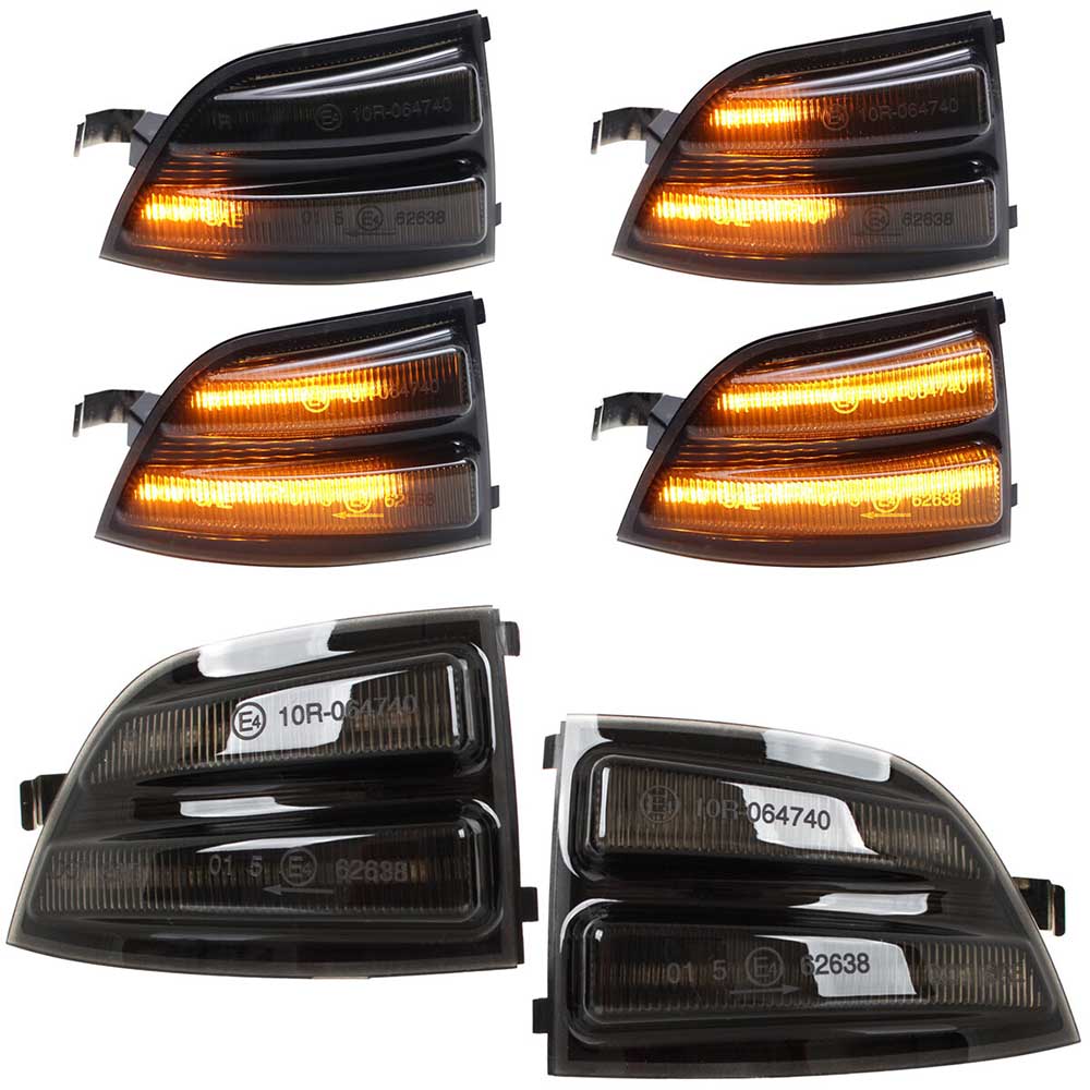 Ford Focus II C-MAX tükörbe építhető futófényes LED indexlámpa 2003–2007