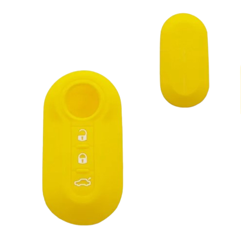 Lancia kulcs szilikon tok 3 gombos sárga