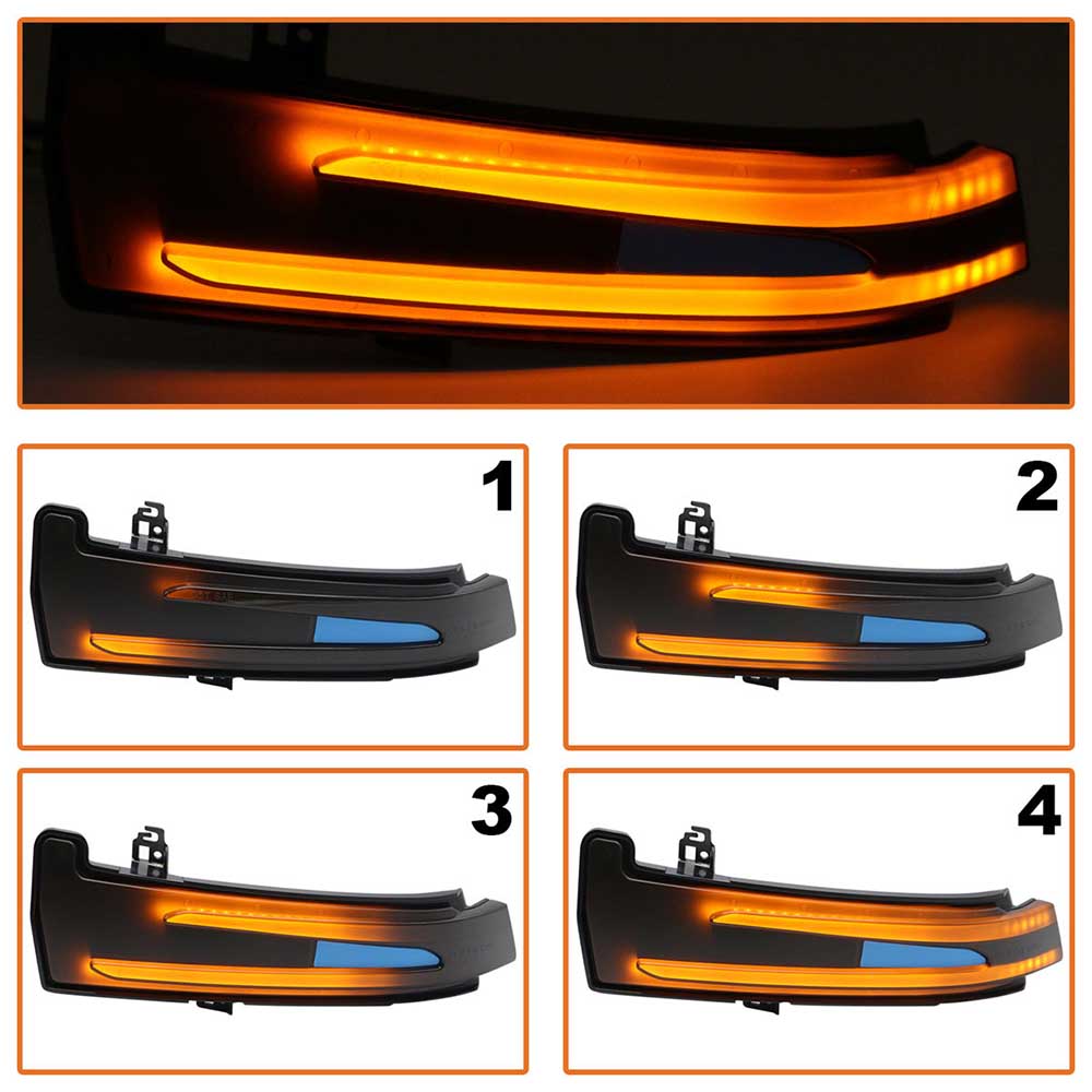 Mercedes GLK X204 futófényes LED tükör indexlámpa szett 2008-2015