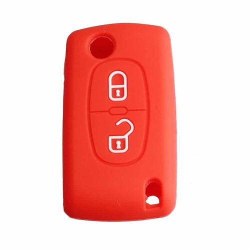 Citroen 2 gombos szilikon tok NARANCSSÁRGA