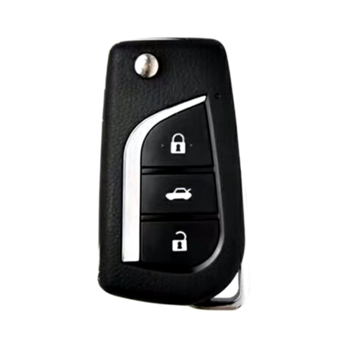 Peugeot 3 gombos szilikon tok Fekete-Piros