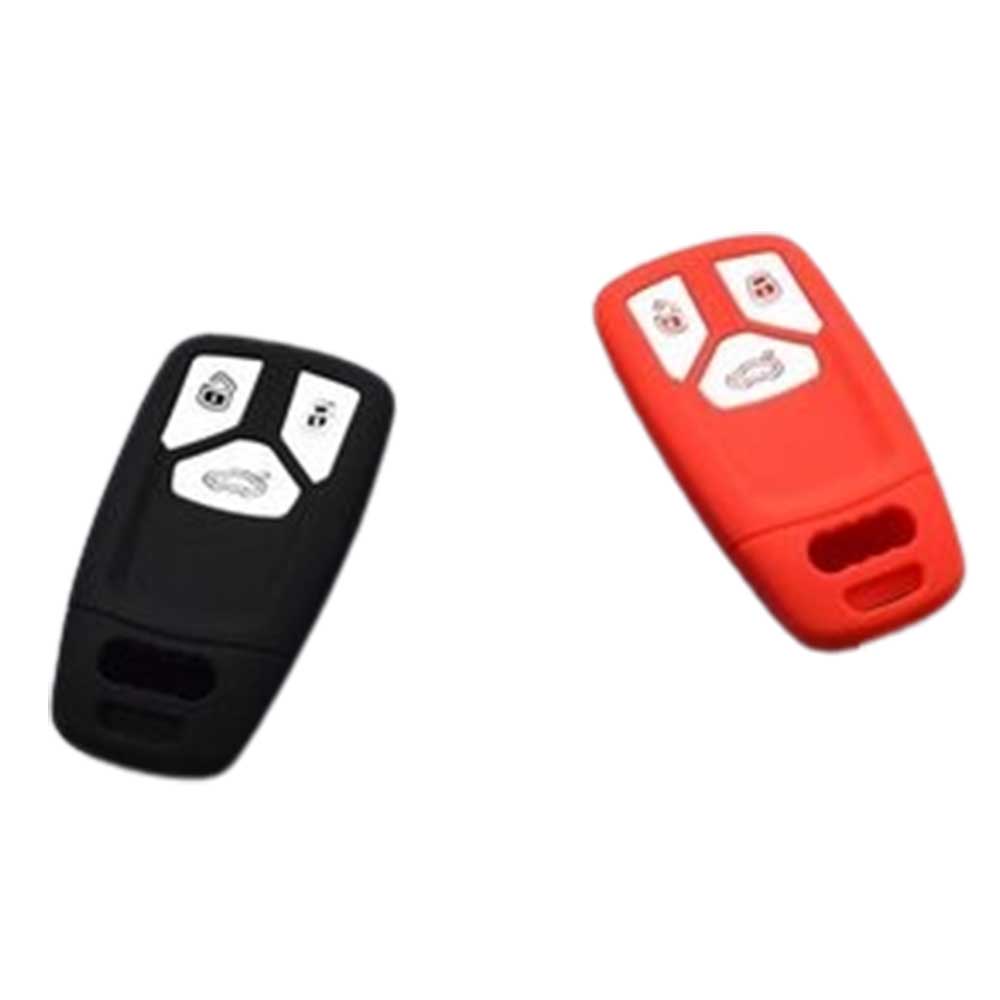 Audi 3 gombos szilikon tok - Fekete