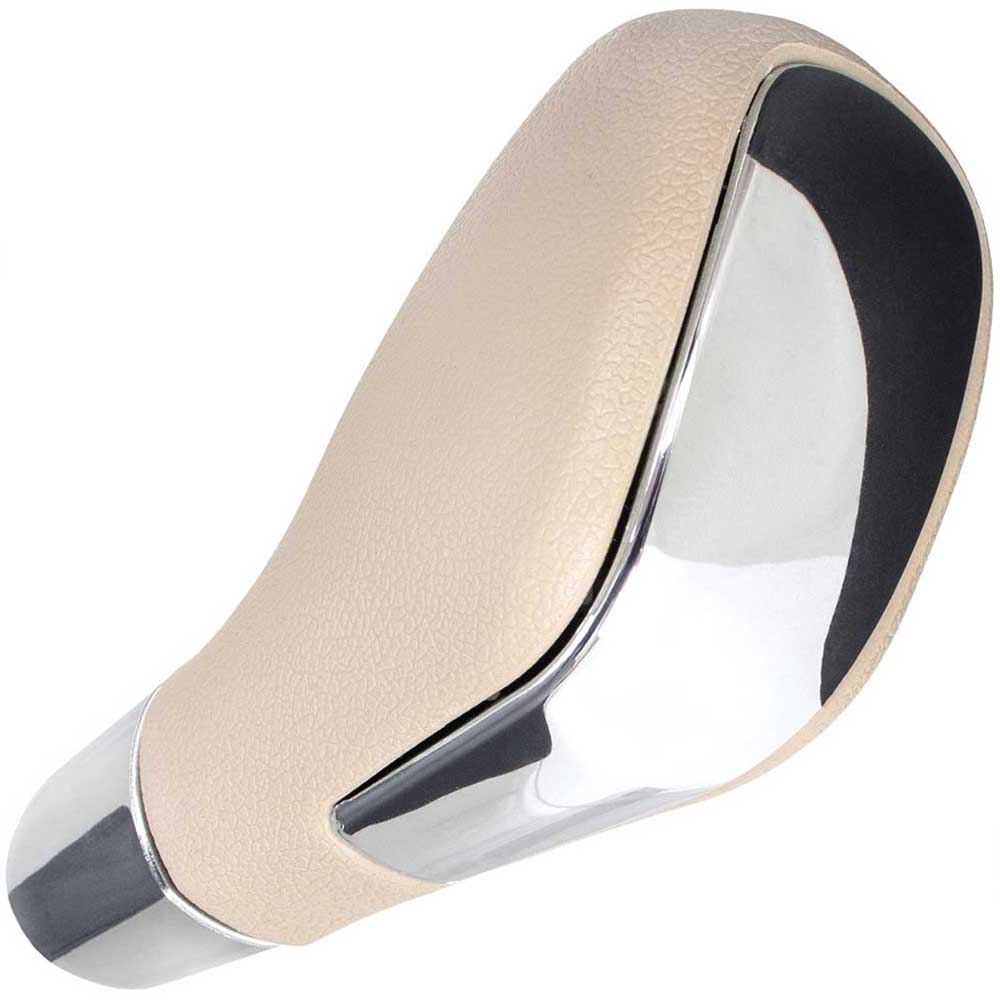 Bézs színű, automata váltógomb króm borítással, Renault Fluence modellekhez.