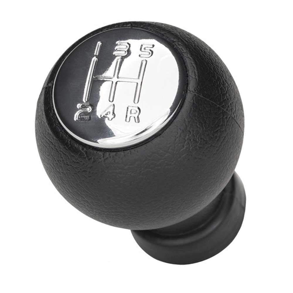 Fekete színű, 5 sebességes Suzuki váltógomb. 5 fokozatos, ezüst számlappal.