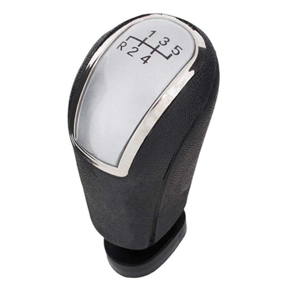 Fekete színű, 5 sebességes Mercedes váltógomb. Ezüst számlappal, króm számlapkerettel.