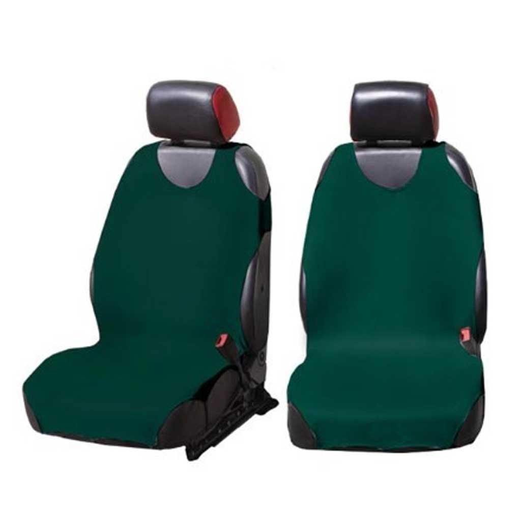 Zöld színű, 2 részes trikó üléshuzat.