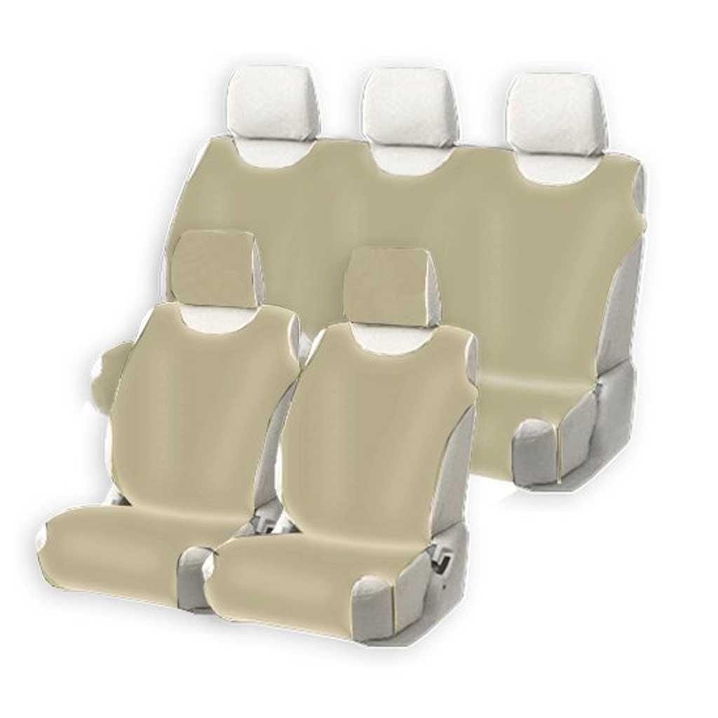 Bézs színű autóülés huzat trikó 5db előre és hátra