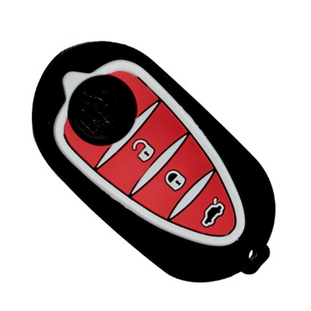 Alfa Romeo 3 gombos szilikon tok - Kék