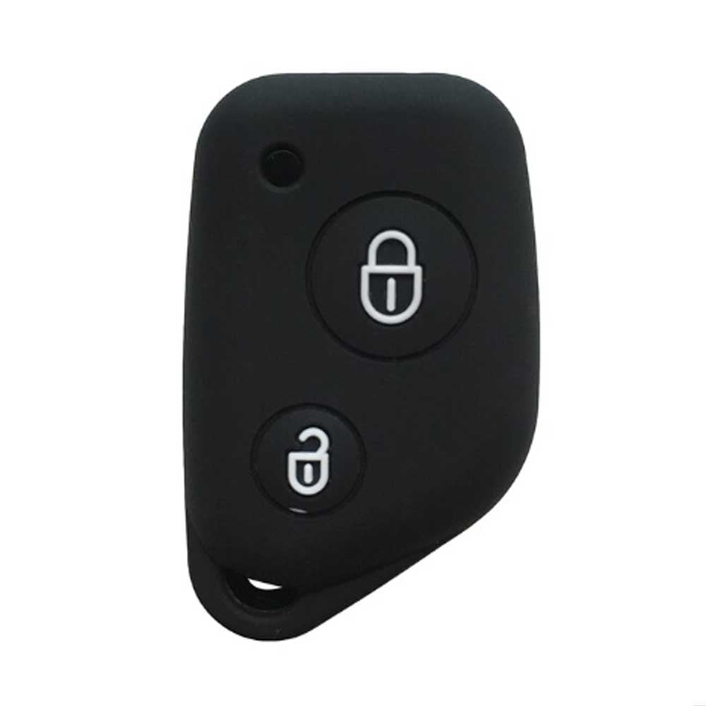 Citroen 2 gombos szilikon tok - Fekete