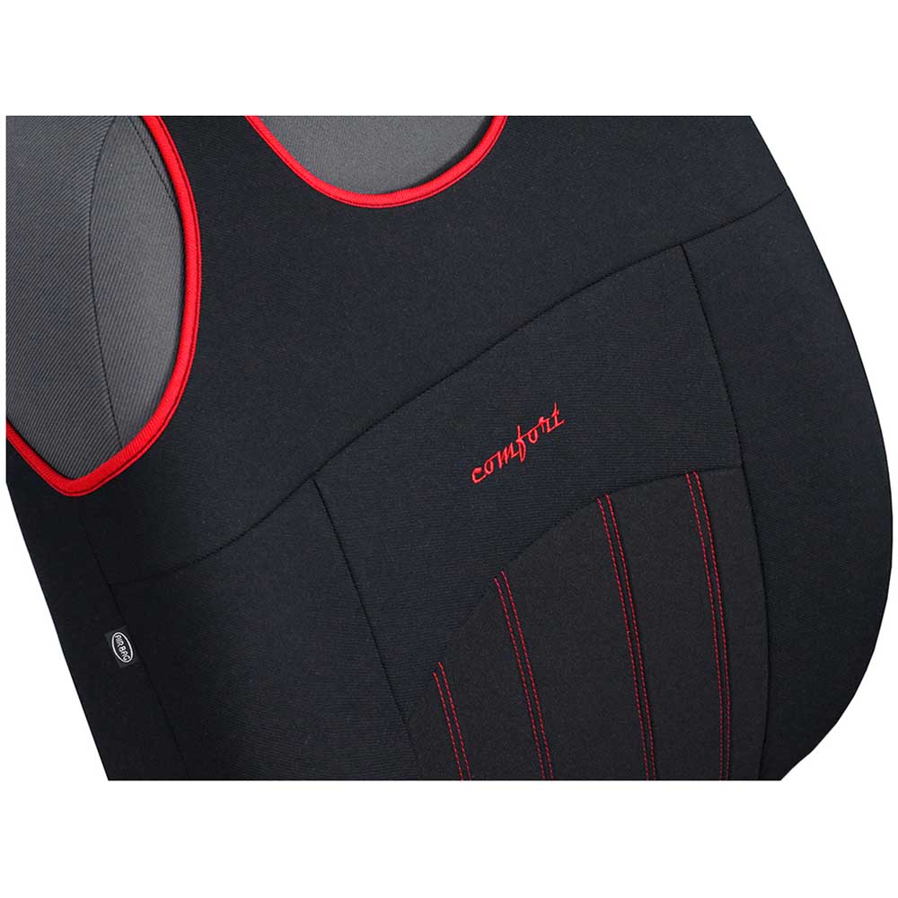 Comfort Univerzális trikó üléshuzat piros színben szövet anyagból