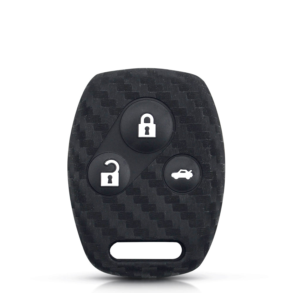 Honda kulcs szilikon tok 3 gombos Carbon
