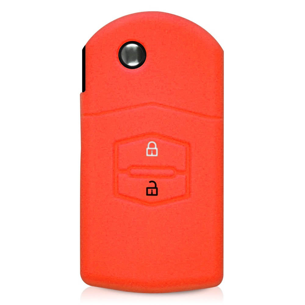 Mazda bicskakulcs szilikon tok 2 gombos piros