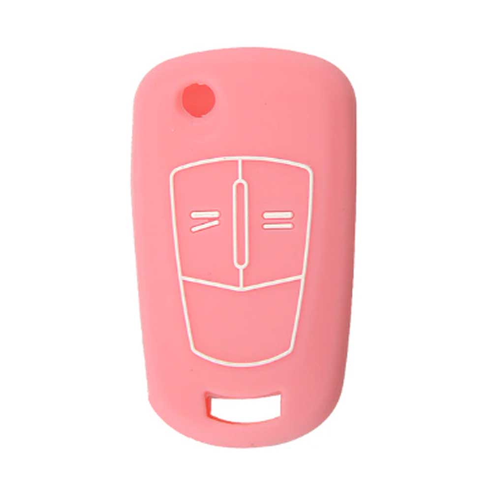 Opel 2 gombos szilikon tok - Világos rózsaszín