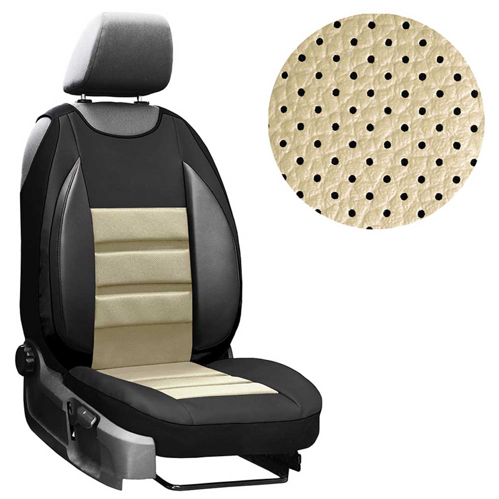 Performance Ergonomic univerzális vezetői üléshuzat bézs színben, perforált ökológiai bőrből