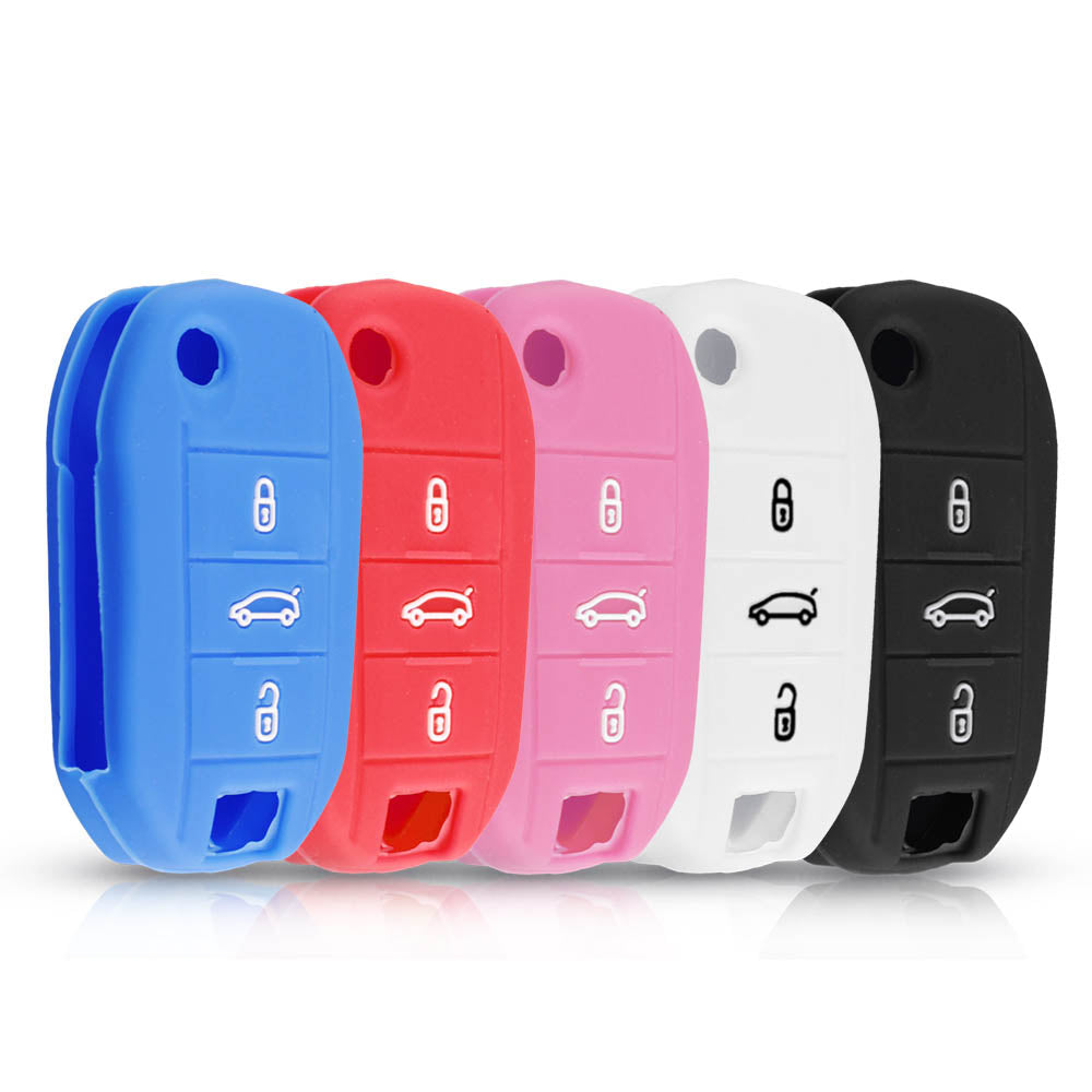 Peugeot bicskakulcs szilikon tok 3 gombos