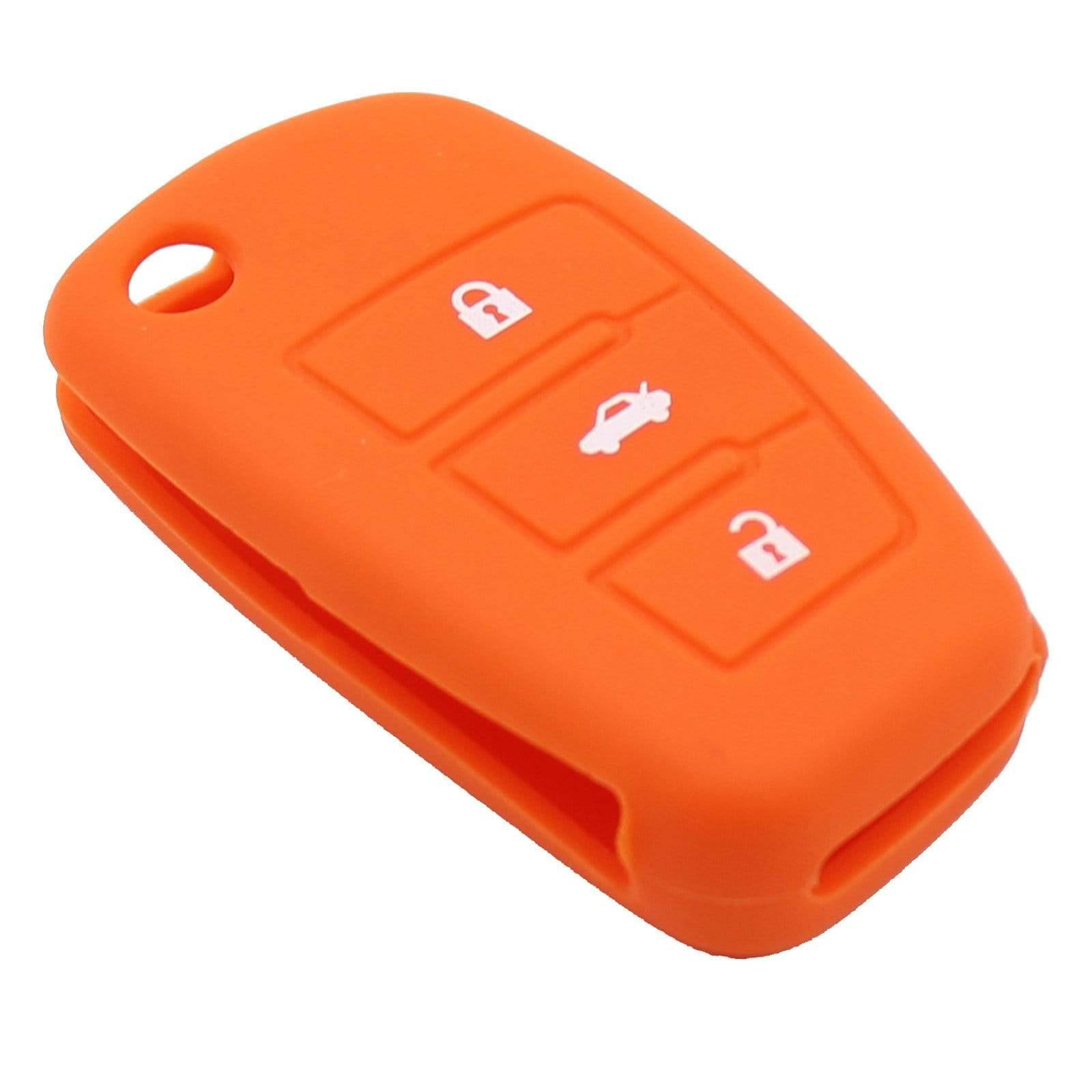 Audi 3 gombos bicskakulcs narancssárga szilikon tok 
