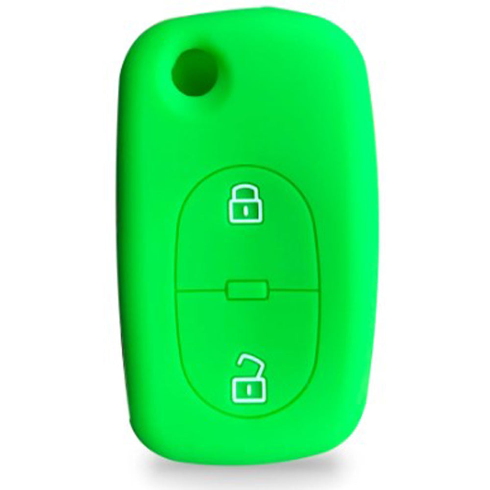 Audi 2 gombos szilikon tok, zold színben.