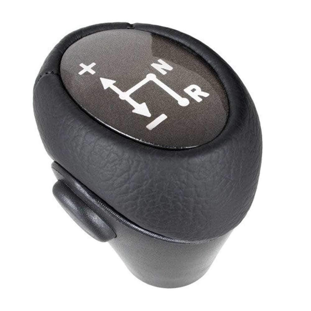 Fekete színű, bőrözött automata Smart váltógomb.