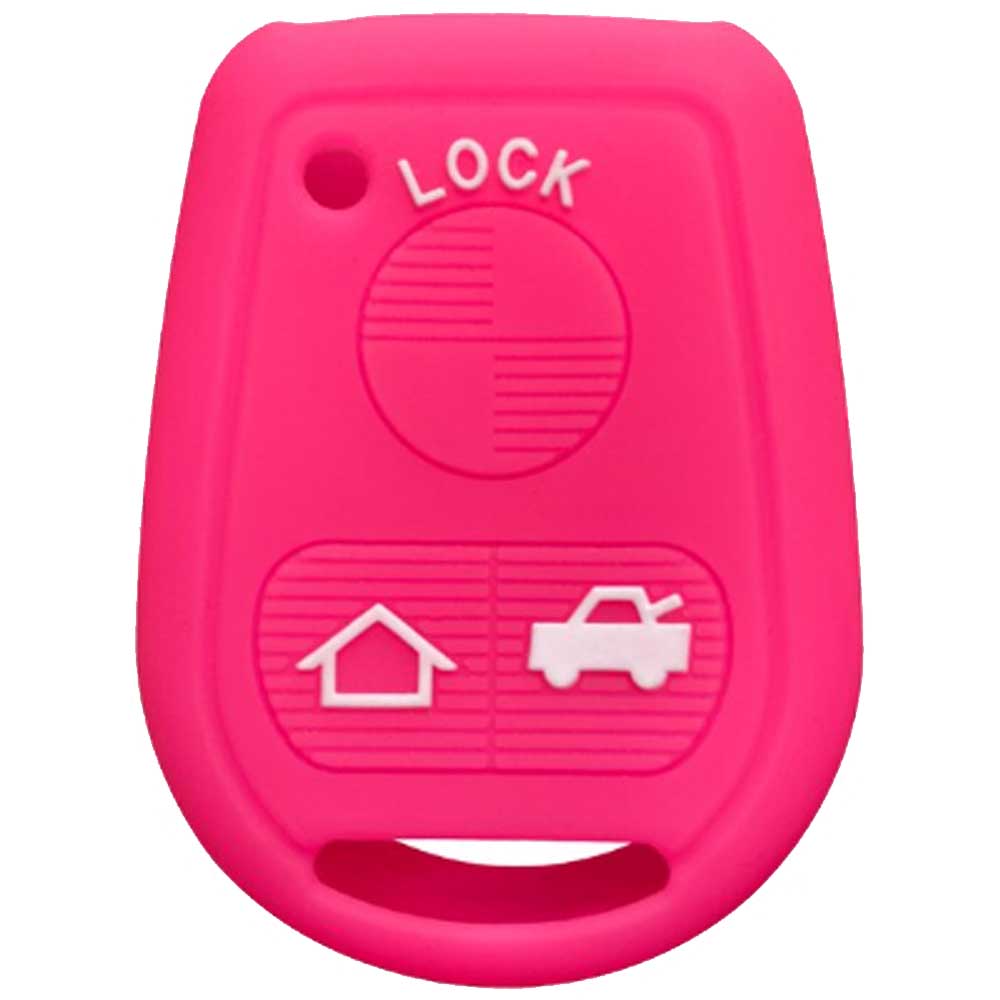 BMW 3 gombos kulcs szilikontok pink színben