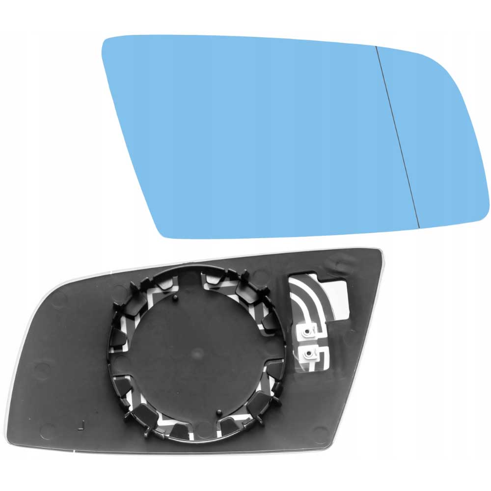 BMW 5 jobb oldali fűthető, kék színű visszapillantó tükörlap 2003-2010