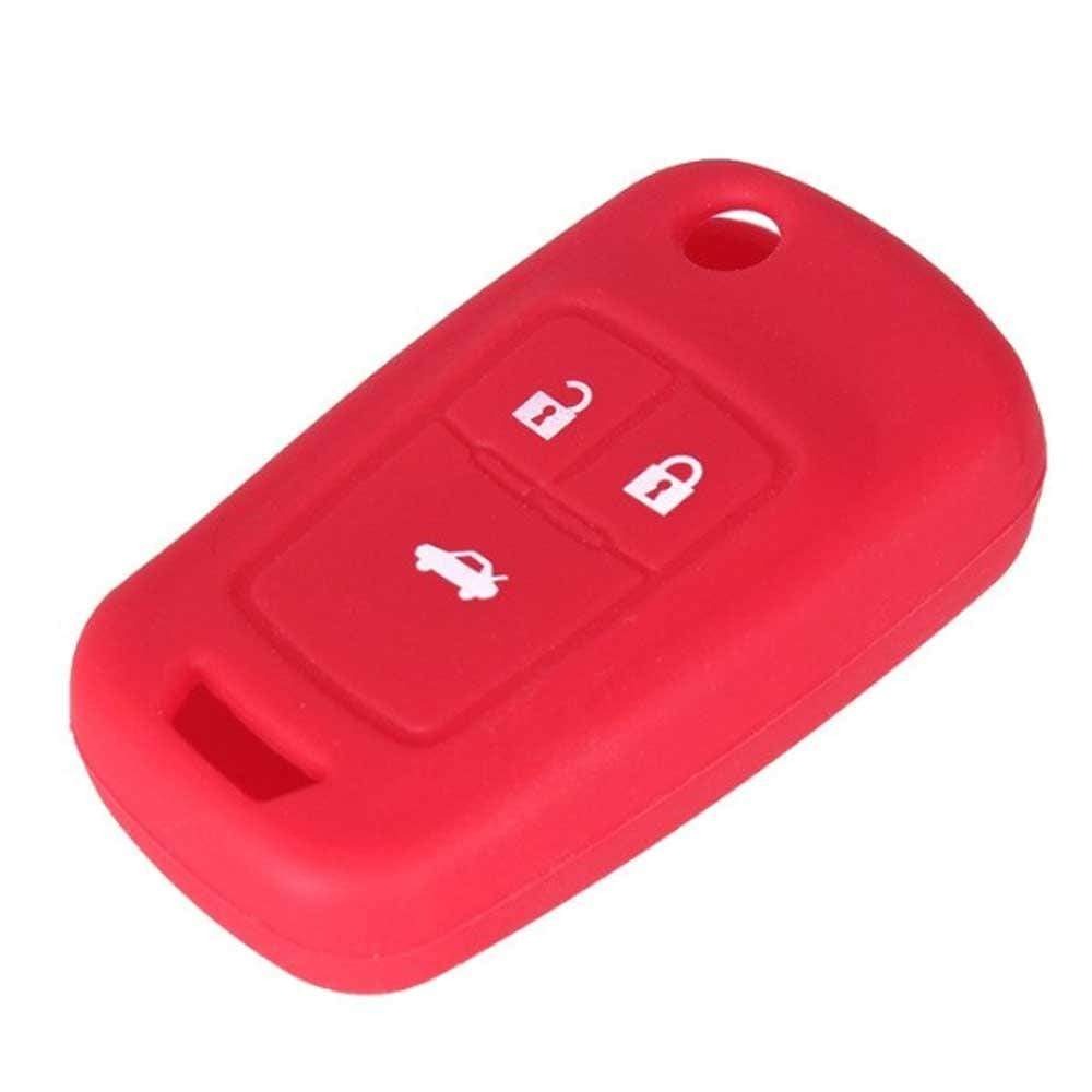 Chevrolet szilikon tok 3 gombos piros