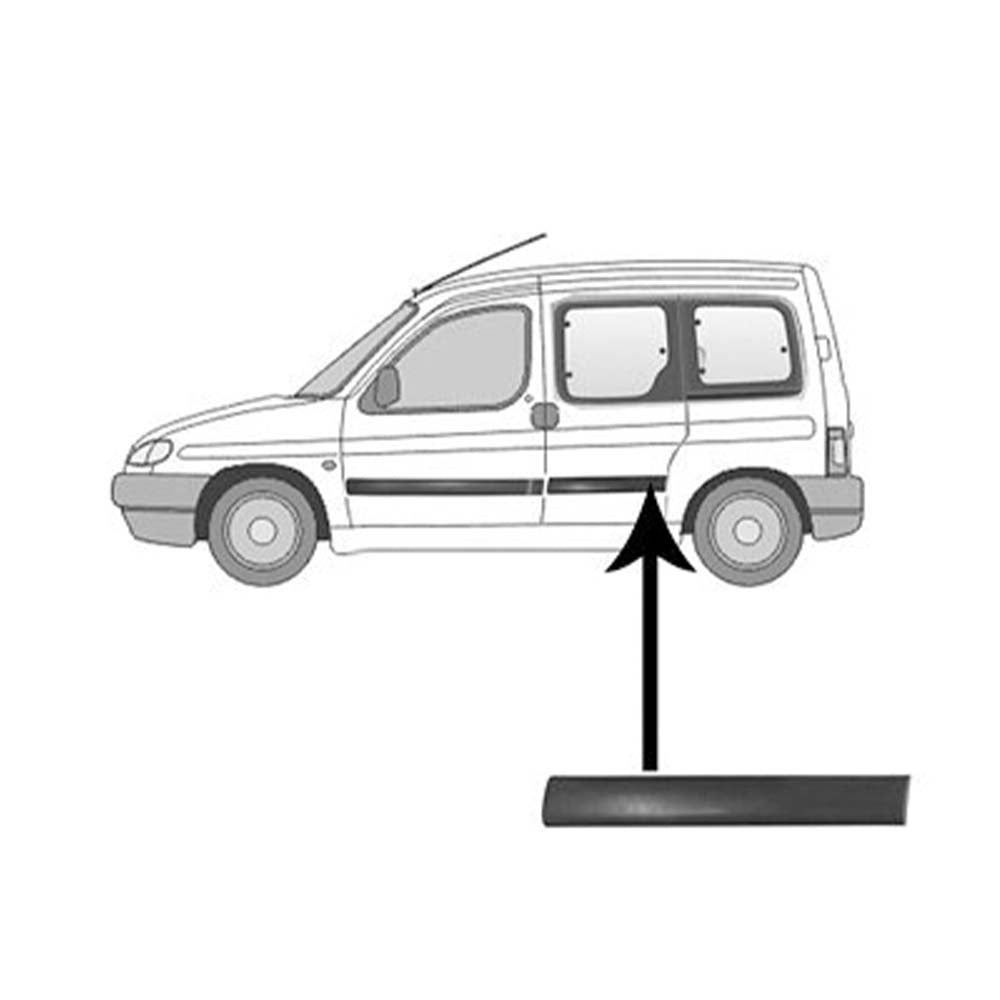 Citroen Berlingo oldalsó díszléc (tolóajtóra) 1996-2008