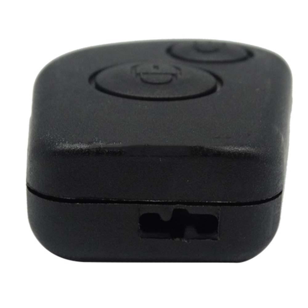 Fekete színű, 2 gombos Citroen távirányítós kulcsház.