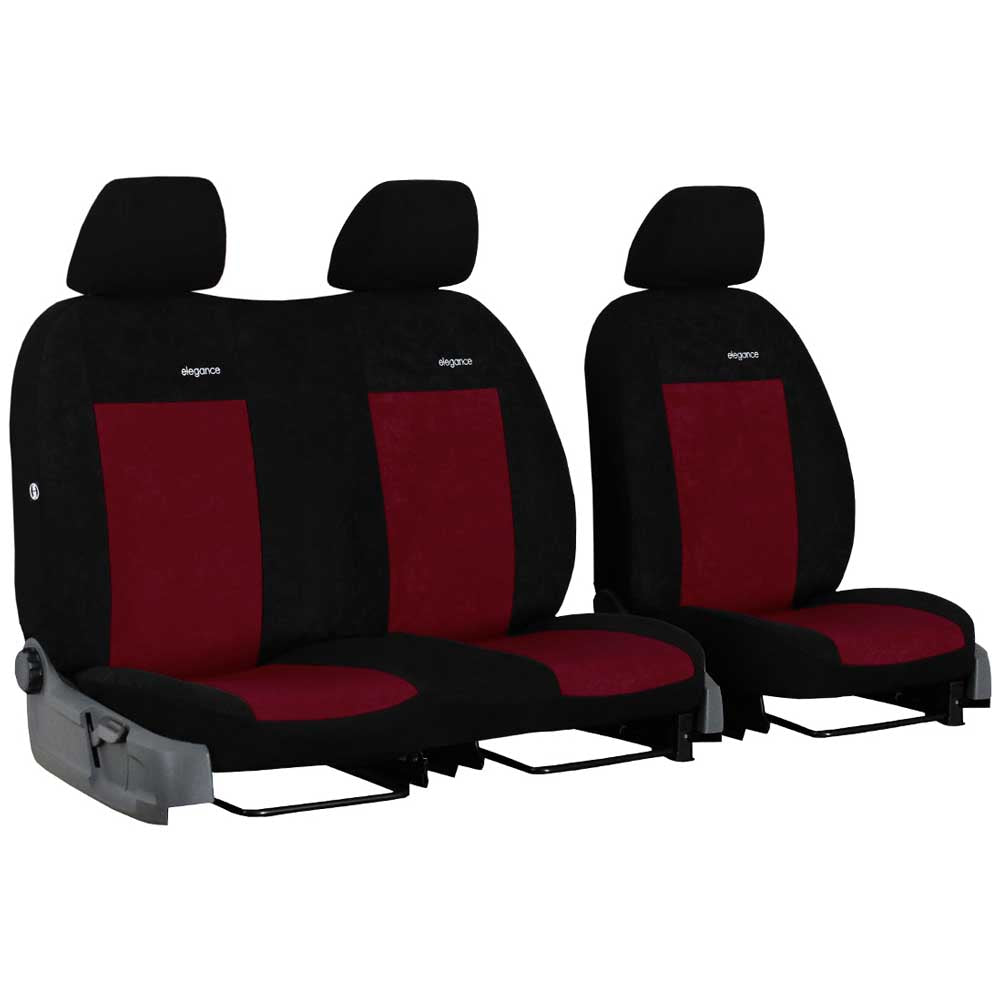 Hyundai H350 (3 személyes) üléshuzat Elegance 2015- bordó színben