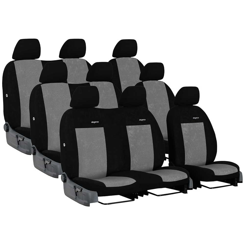 Ford Transit (9 személyes) üléshuzat Elegance 2000-2013 szürke színben