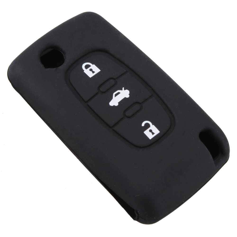 Peugeot kulcs szilikon tok 3 gombos