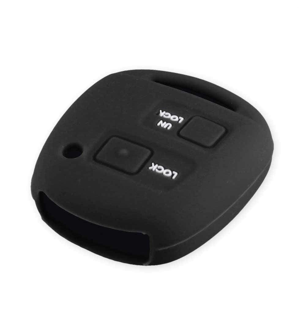 Fekete színű, 2 gombos Toyota kulcs szilikon tok.