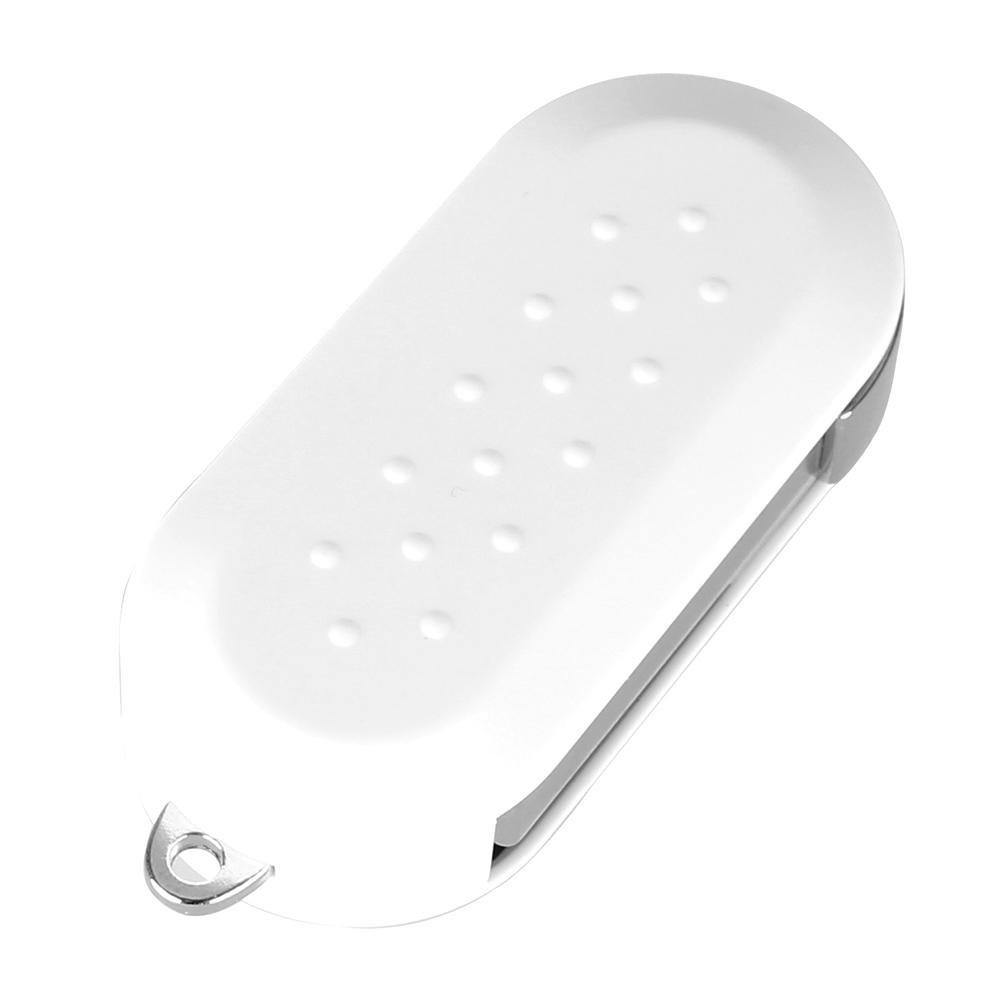 3 gombos, fehér színű Citroen bicskakulcs hátulja.