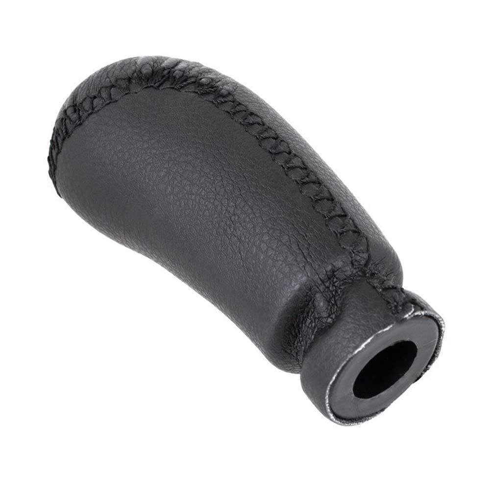 Fekete színű, bőrözött 5 sebességes Fiat Punto váltógomb.