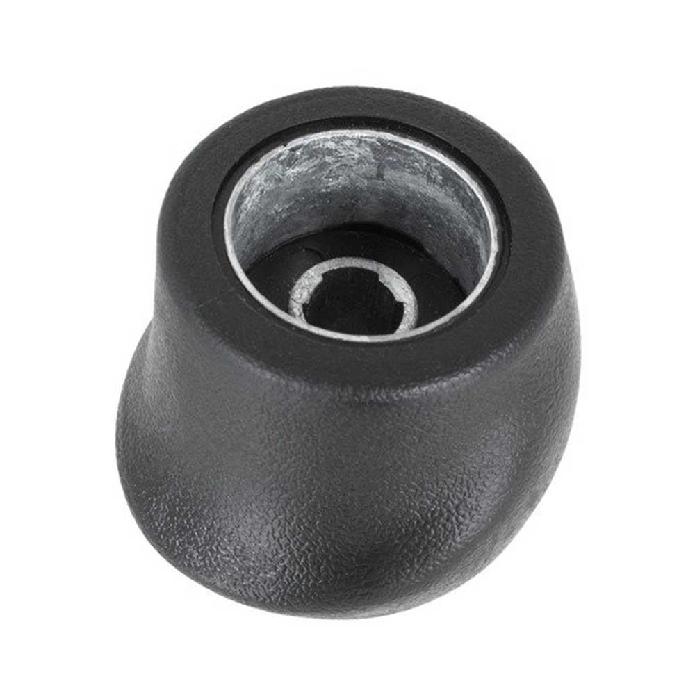 Fekete színű, 5 sebességes Fiat váltógomb. 