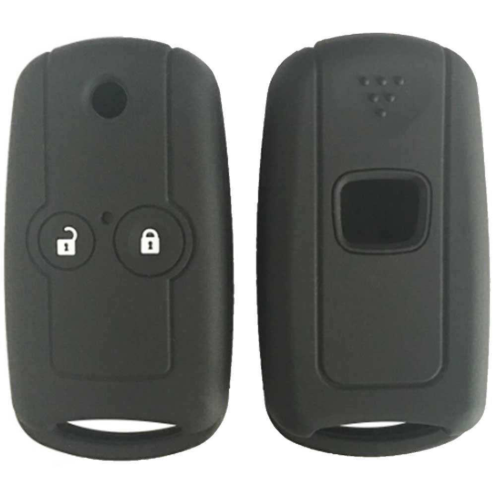 Honda 2 gombos kulcs szilikontok fekete színben