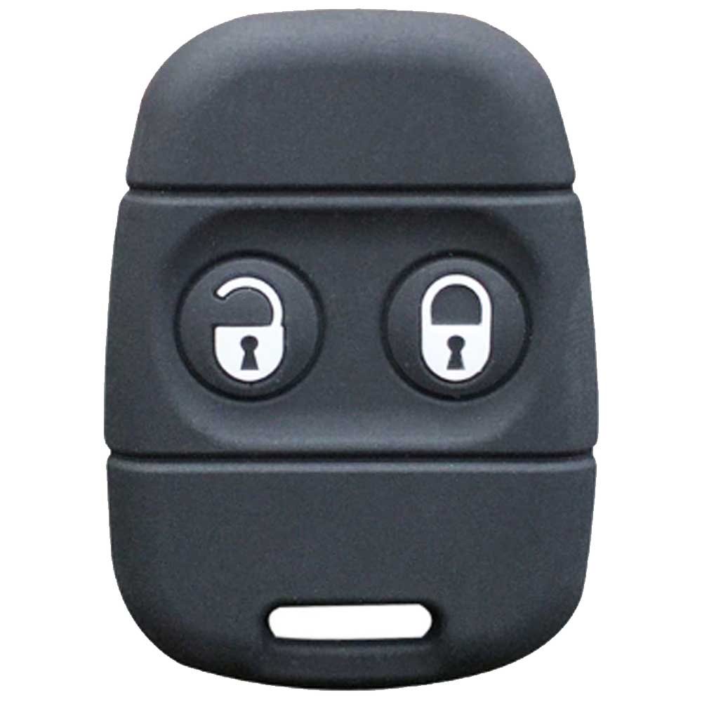 Land Rover 2 gombos kulcs szilikon tok fekete színben fehér gombokkal
