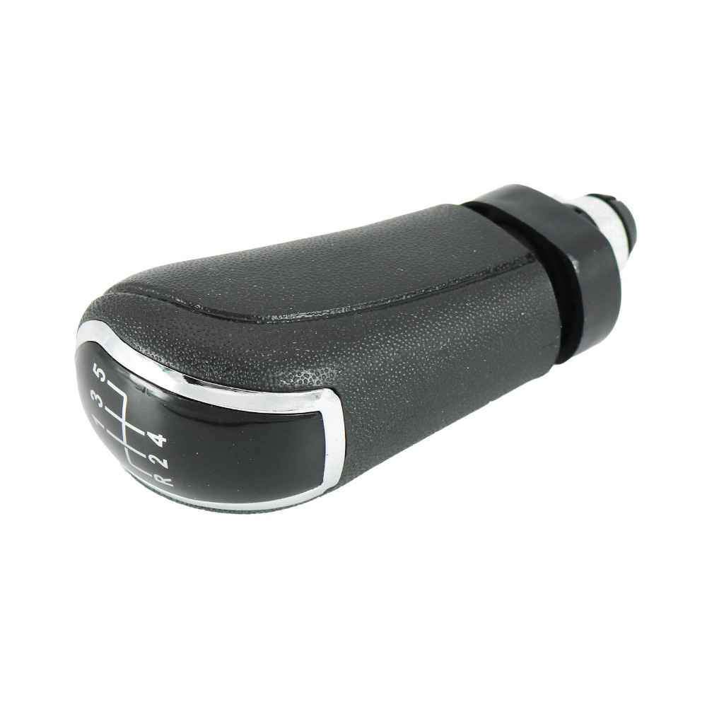 Fekete, 5 sebességes Mercedes váltógomb. 5 fokozatos üveg számlappal, króm számlapkerettel.