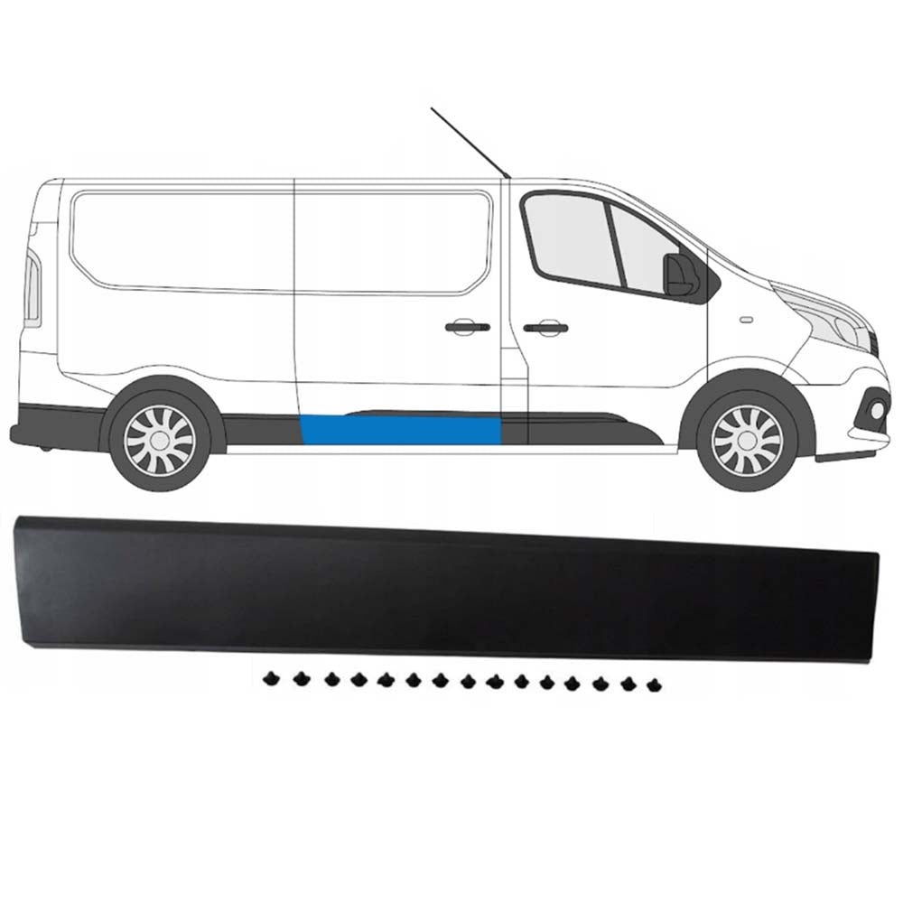 Nissan NV300 jobb oldalsó díszléc 2014-