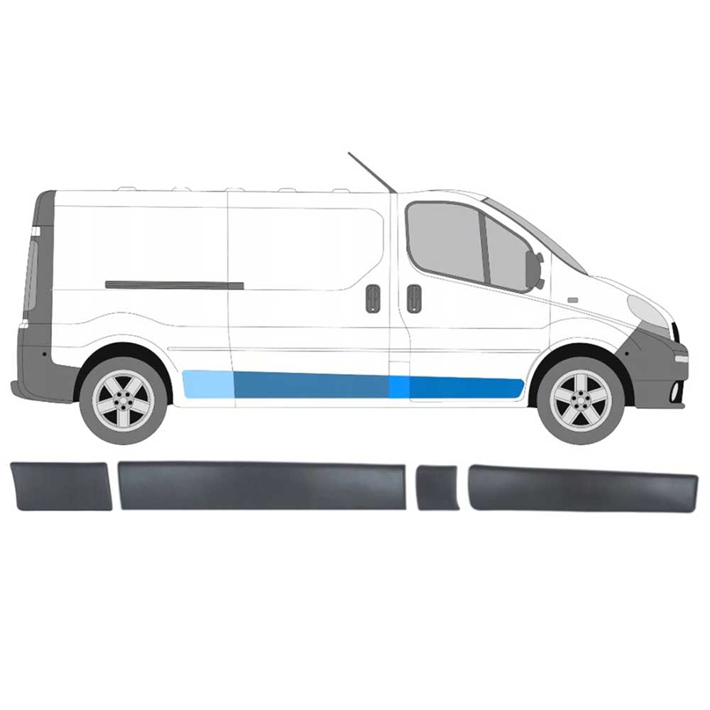 Nissan Primastar jobb oldali díszléc szett 2001-2013