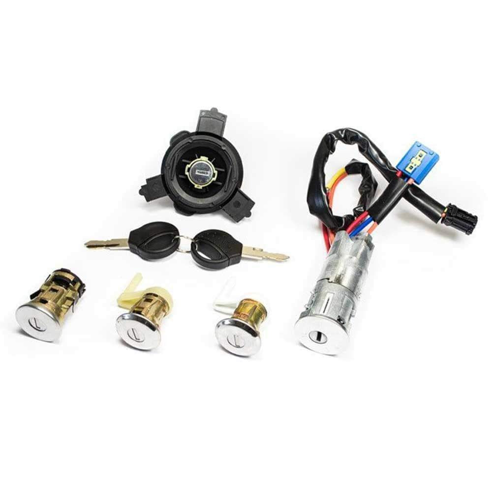 Peugeot 206 zárbetét szett, gyújtáskapcsoló és üzemanyag-töltősapka