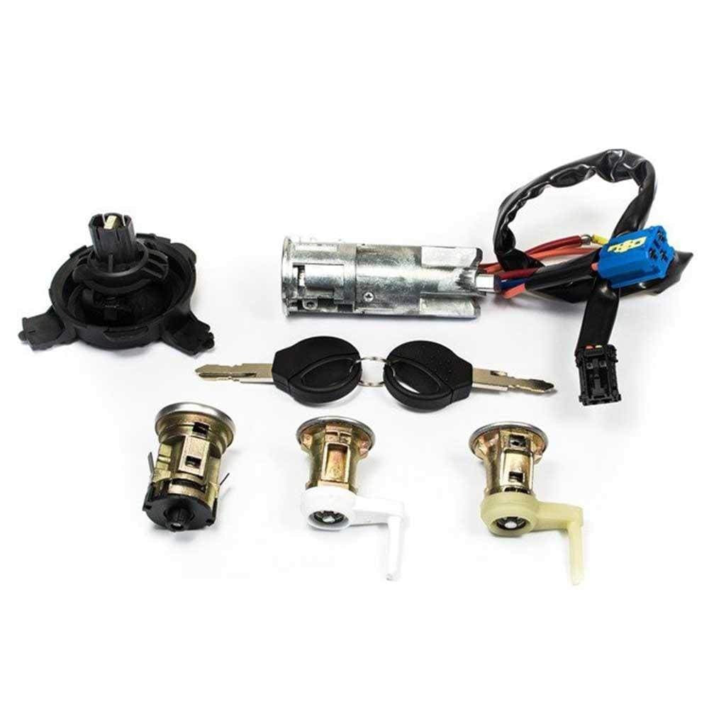 Peugeot 206 zárbetét szett, gyújtáskapcsoló és üzemanyag-töltősapka