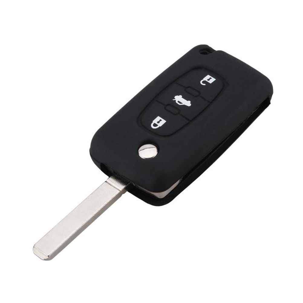 Peugeot kulcs szilikon tok 3 gombos