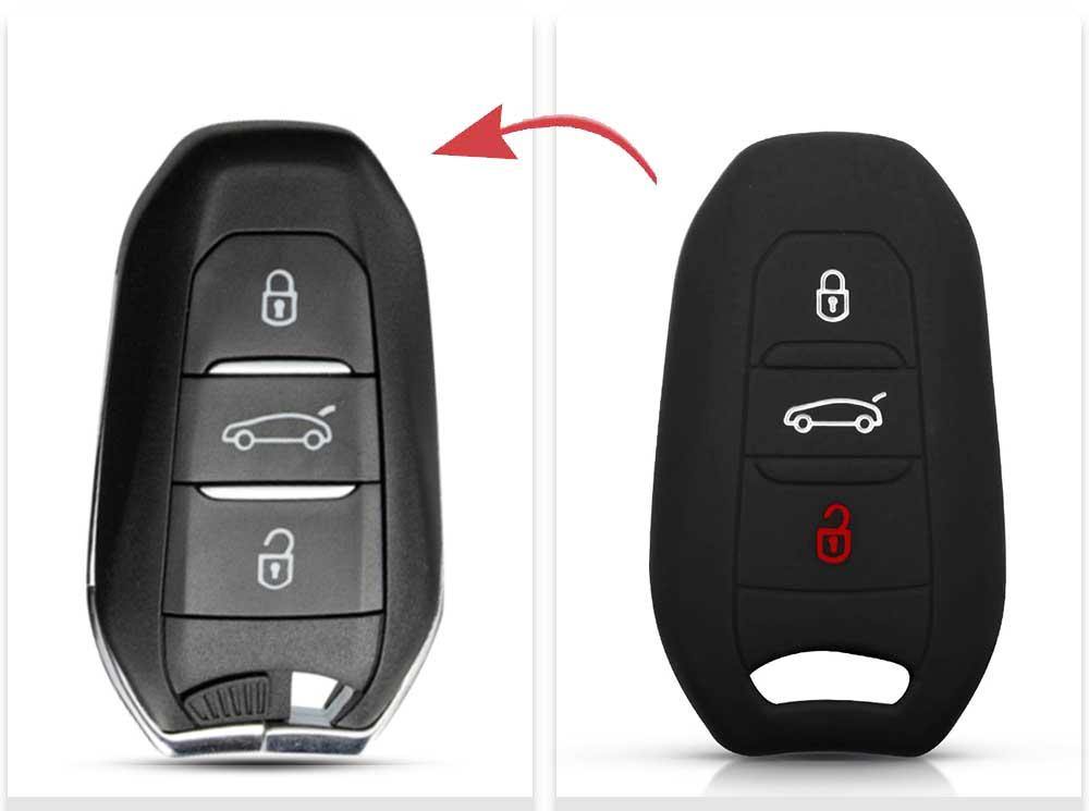 Citroen kulcs szilikon tok 3 gombos