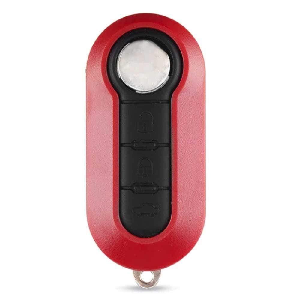 3 gombos, piros színű Peugeot bicskakulcs fekete színű gombsorral.