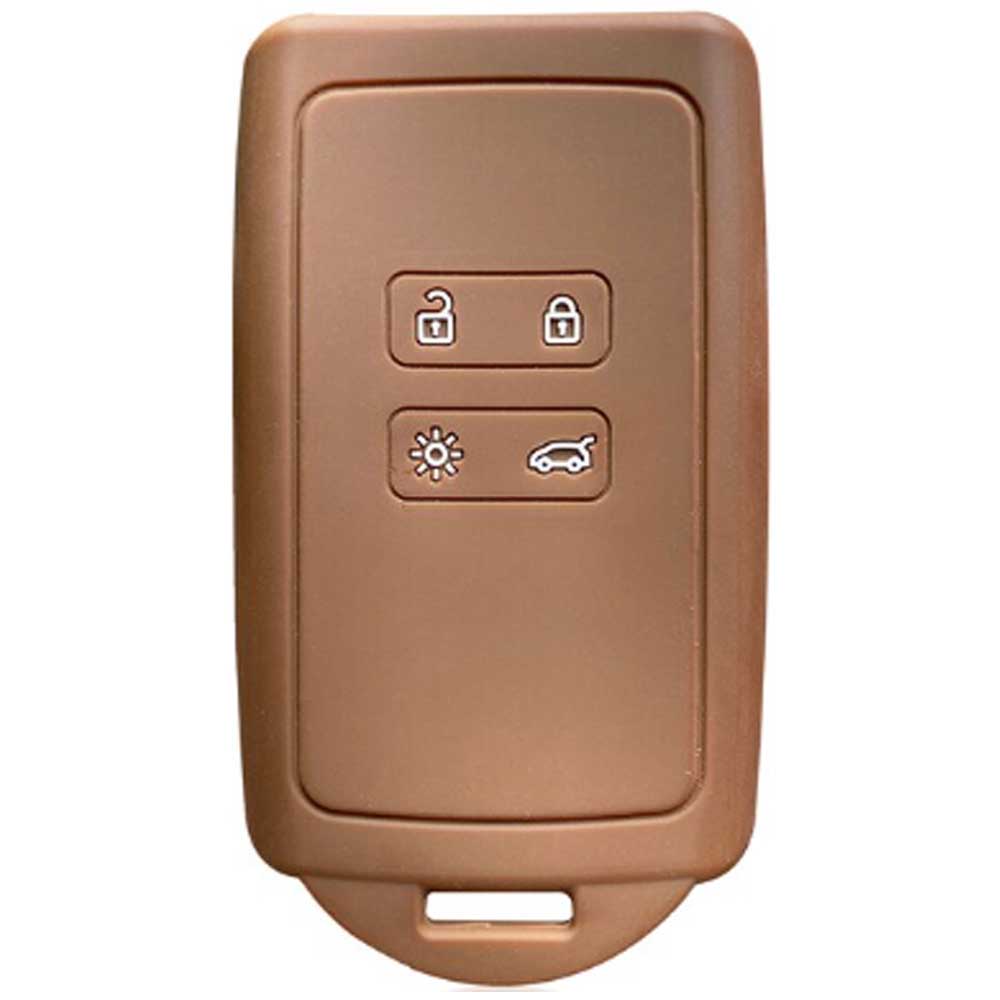 Renault 4 gombos szilikon tok barna színben